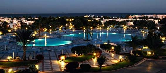 Oasis Pool at Night