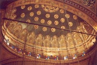 Alabaster Mosque's Central Dome interior view