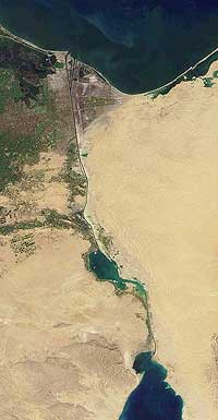 Suez Canal from Earth's Orbit