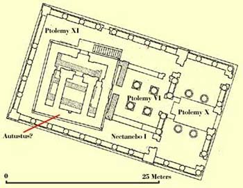 Plan of the Isis Birth House at Dendera