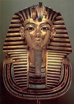 King Tut's funerary mask