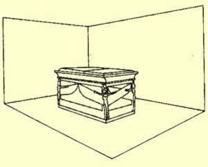 Drawing of the Sarcophagus of King Tutankhamun